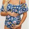 SW2190-100 Costum de baie intreg pentru gravide cu model floral