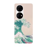 Husa compatibila cu Huawei Nova 8i model Kanagawa wave, Silicon, TPU, Viceversa, Transparent, Carcasa