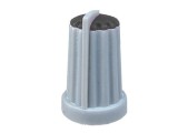 Buton pentru potentiometru, 14mm, plastic, gri-negru, 14x20mm - 127016