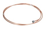 Conducta frana cupru cu niplu WP-529 diametru 4,75 mm, filet 2 interior/filet 1 exterior, Grosime perete 0,9 mm, filet M10x1/M10x1, lungime 2800 mm