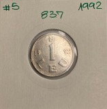 837 Moldova 1 Leu 1992, KM#5