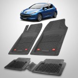 Cumpara ieftin Covorase Auto Tip Tavita Compatibile Peugeot 207 Hatchback (5 usi 2006-2009)-Black