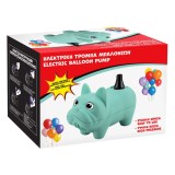 Pompa electrică pentru umflat baloane, Formă c&acirc;ine, Turcoaz, 16x8x11cm, CMCLASS