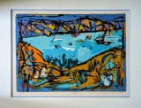 Marcel IANCU (JANCO) - Port - Rara Cromolitografie Semnata de artist