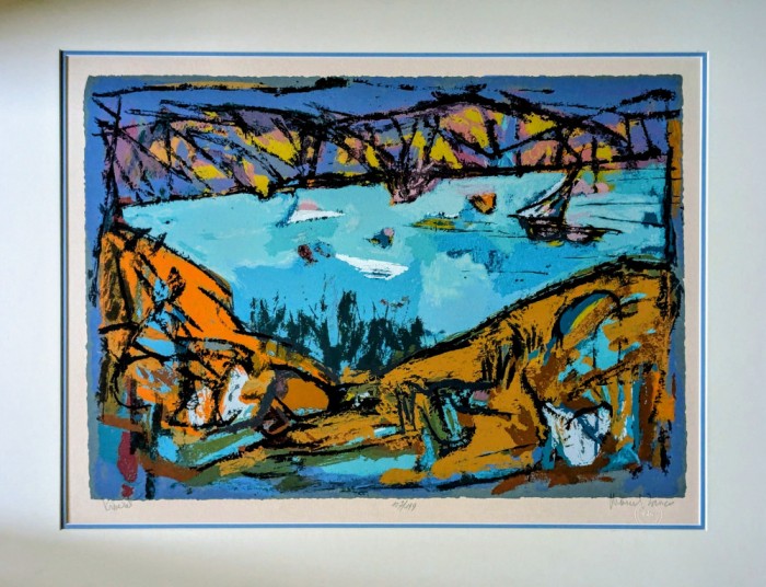 Marcel IANCU (JANCO) - Port - Rara Cromolitografie Semnata de artist