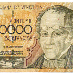 Venezuela 20 000 Bolivares 2001 Seria 27581972