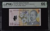 Cumpara ieftin 10 lei 2009 gradata PMG 66 EPQ Gem Unc, polimer