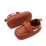 Pantofiori maro pentru baietei - Ken (Marime Disponibila: 9-12 luni (Marimea 20, Superbaby