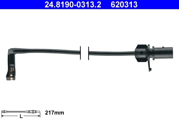 ATE 24.8190-0313.2 senzor de avertizare,uzura placute de frana