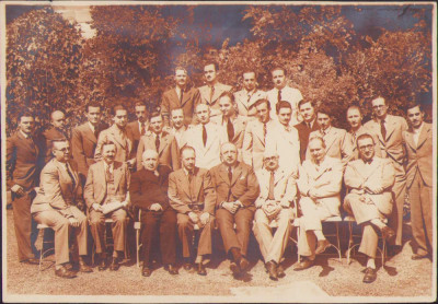 HST P2/16 Poza membri conducere Partidul Național Maghiar cca 1930 cu semnături foto
