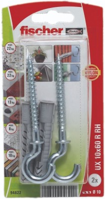 Diblu fischer nylon cu carlig UX 10x60 R RH K, set 2 buc foto
