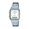 Ceas Barbatesc Casio Vintage Edgy AQ-230A-7AMQYES, Unisex, Hibrid, Inox, Rezistent Apa