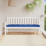 Perna banca gradina Gossi 180x50x7 cm, albastru regal, impermeabila, poliester, exterior