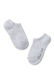 Șosete Scurte (Anclets) din Bumbac, Active Model 000 - Gri Deschis, 30-32 (20)
