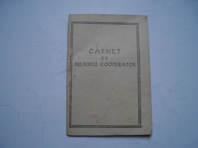 Carnet de membru cooperator, 1974 foto