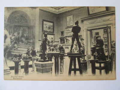 București:Muzeul Simu,carte poștală necirculată aproximativ 1910 foto