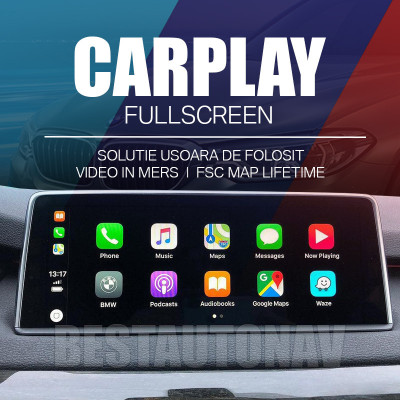 BMW Apple Carplay Fullscreen NBTevo ID5/ID6 Seria 1 3 4 5 6 7 X3 X4 X5 X6 foto