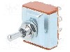 Intrerupator basculant, 3 pozitii, mod comutare ON-OFF-ON, 4PDT, NKK SWITCHES - S43
