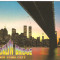 SUA NEW YORK CITY: WTC TWIN TOWERS MANHATAN AT NIGHT UNUSED POSTCARD