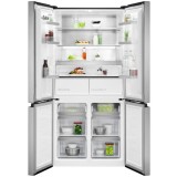 Side by side AEG RMB952E6VU, 522 l, No frost, Casa E, Afisaj LCD, Touch control, Iluminare LED, H 190 cm, Inox