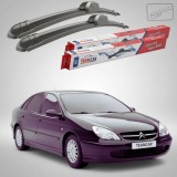 Cumpara ieftin Ștergătoare Citro&euml;n C5 Gen 1 (DC) Hatchback 04.2003-11.2003 | Set Față Flat &ndash; TeamCar&reg;