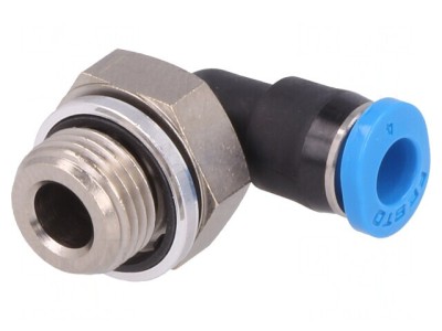 Racord Push-In Filetat Unghi 90&amp;deg; 0,95-6bar QSM foto