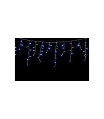 Instalatie luminoasa cu turturi 100 LEDuri albe lumina rece cu jocuri de lumini cablu transparent WELL foto
