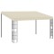 Pavilion de perete, crem, 3 x 4 m, material textil