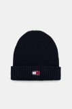 Tommy Jeans căciulă din bumbac culoarea bleumarin, AW0AW17899