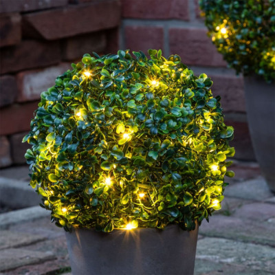 HI Boxwood Minge cimisir cu LED, diametru 25 cm GartenMobel Dekor foto