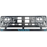 Set 2 bucati, suport numar inmatriculare, Volvo blue, Autohelix MSA