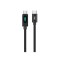Cablu USB TYPE C - USB TYPE C 1m 20V/5A 100W negru afisaj incarcare Well