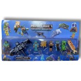 Set 8 figurine minecraft aquatic cu dragon