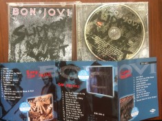 bon jovi slippery when wet 1986 cd disc remastered muzica hard rock mercury VG+