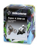 Ulei Motor 4T SILKOLENE Super 4 20W50 4l, API SL JASO MA-2 Semi-synthetic bio-degradable packaging