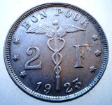 7.579 BELGIA BELGIQUE 2 FRANCS FRANCI 1923