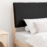 vidaXL Tăblie tapițată Negru 100 cm Lemn de pin masiv 879301