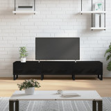 VidaXL Dulap TV, negru, 150x36x30 cm, lemn prelucrat