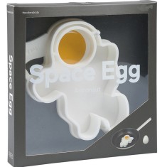 Forma pentru alimente, flippy, pentru omlete/prajituri/clatite, din silicon, model astronaut,15 x 11.5 x 2 cm, alb