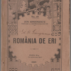Ion Simionescu - Romania de eri / stampila Scoala superioara de comert Lipova