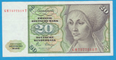 (2) BANCNOTA GERMANIA - 20 MARK 1980 (2 IANUARIE 1980) foto