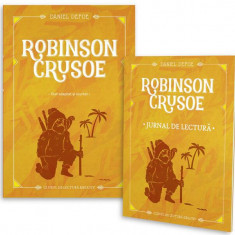 Robinson Crusoe + jurnal de lectură - Paperback brosat - Daniel Defoe - Kreativ