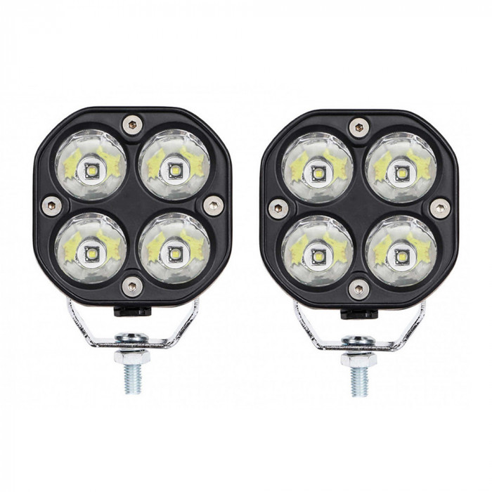 Set 2 Proiectoare auto, LED, 160W/Set, 10/30V, 7cm grosime