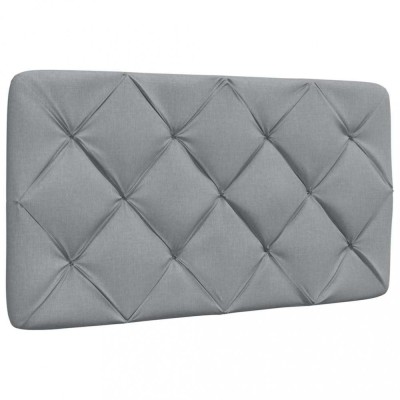 Gossi perna tablie de pat, gri deschis, 90 cm, material textil foto