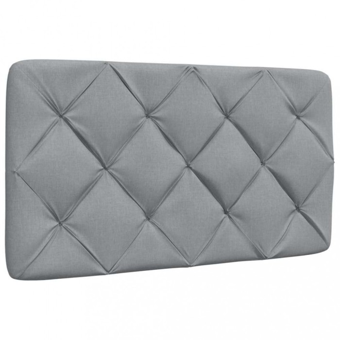 Gossi perna tablie de pat, gri deschis, 90 cm, material textil