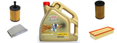 Set revizie filtre aftermarket si ulei castrol 5W30 VW Passat B6 2.0 TDI 140 CP foto