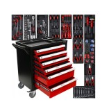 Dulap scule complet echipat, 6 sertare, 262 piese, Kraft