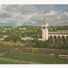 CP3-Carte Postala - RUSIA - Sochi, railway station, circulata 1983