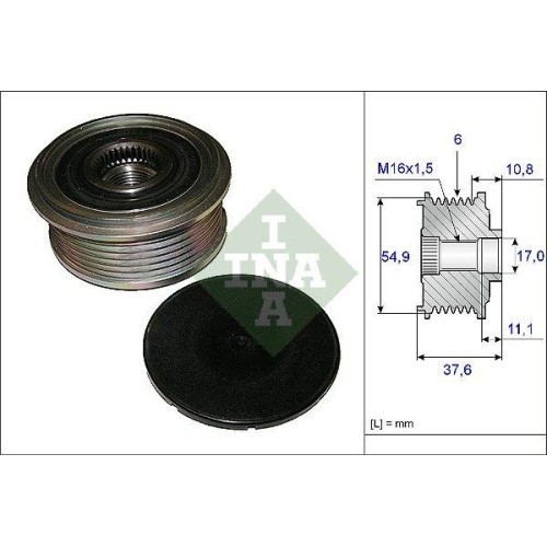 Fulie alternator Mercedes Clasa A (W176) 06.12-05.18, B-Class Sports Tourer (W246 W242) 10.11-12.18, Cla Coupe (C117) 01.13-03.19, Cla Shooting Brake