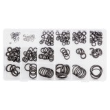Set garnituri O-ring NBR 225 piese, cauciuc negru, NEO TOOLS